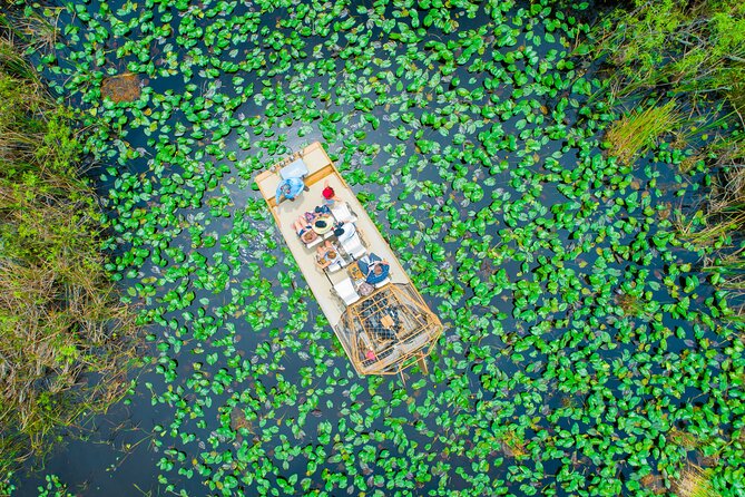 60 min. Everglades Airboat ride & pick-up ,small group +pro guide - Price and what it actually covers at $78 per person