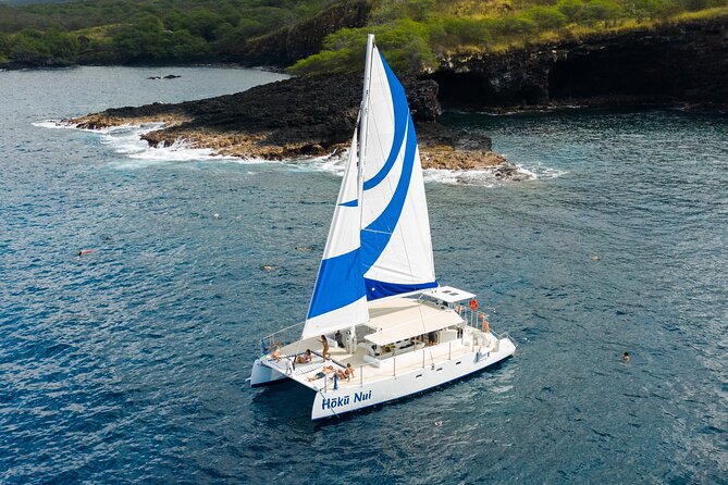 Afternoon Sail & Snorkel to the Captain Cook Monument - Stop 1 at Keauhou Bay: the calm start before the snorkel hours