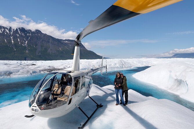 Alaska Helicopter Tour with Glacier Landing - 60 mins - ANCHORAGE AREA - Winter Differences: Landing Next to Knik Glacier and the Frozen Ice Walk