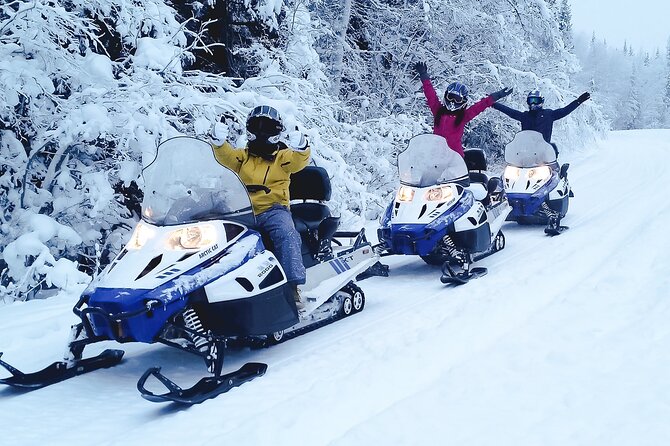 Alaska Snowmobile Adventure Tour - Stop One: Alaska Wild Lights and the Trail Setup