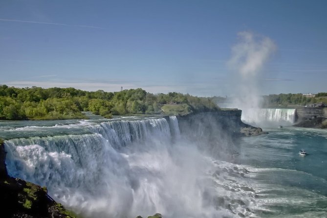 All Inclusive Niagara Falls USA Tour W/Boat Ride,Cave & Much MORE - Bridal Veil Falls, Goat Island, and Luna Island: small stops that sharpen your story