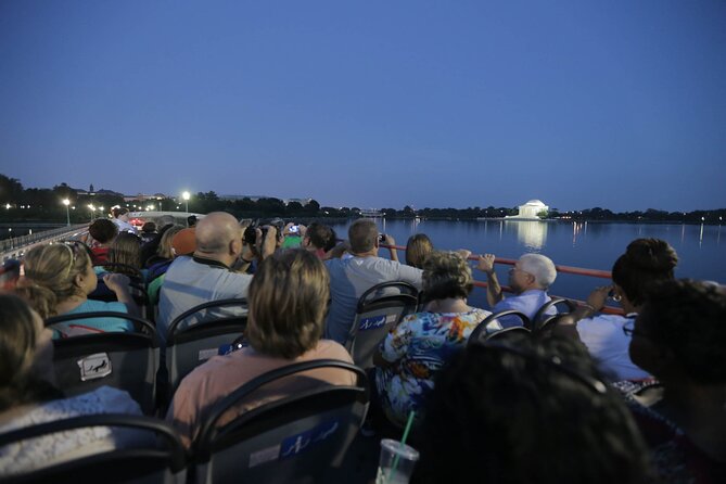 Big Bus DC: Monuments & Memorials Night Tour by Open-top Bus - The Real Schedule: A Continuous 2-Hour Night Tour (With Short Stops)