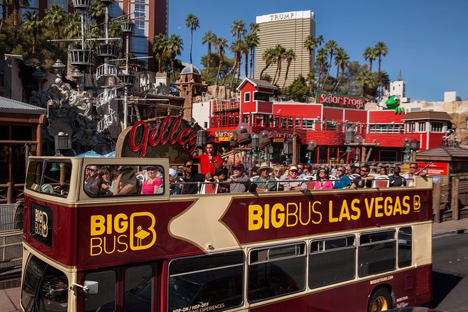 Big Bus Las Vegas: Hop-On Hop-Off Sightseeing Bus Tour - The Red Route in plain English, MGM to the Welcome Sign