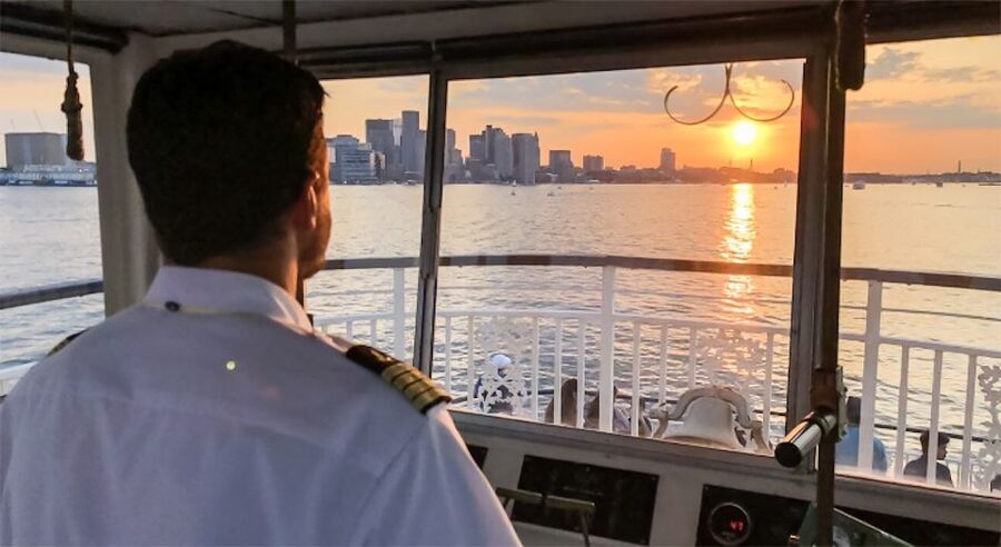Boston: Boston Harbor Sunset Cruise - Hearing the Narration: When Planes, Wind, and Crowds Affect Sound