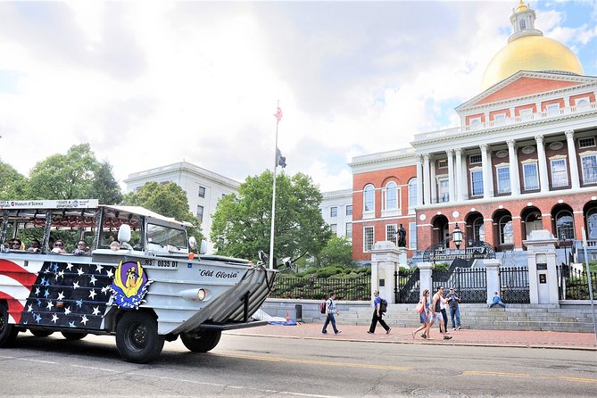 Boston Duck Boat Sightseeing City Tour with Cruise Along Charles River - The ConDUCKtor Narration and the GPS Audio App on Your Phone