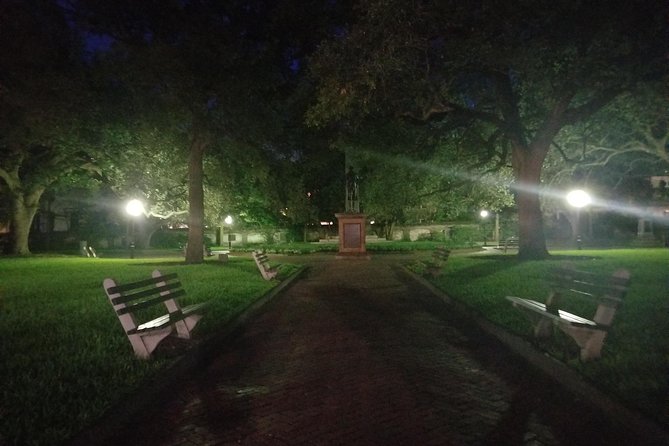 Charleston's Pleasing Terrors Night-Time Walking Ghost Tour - The historic church finish: St. Philip’s Church