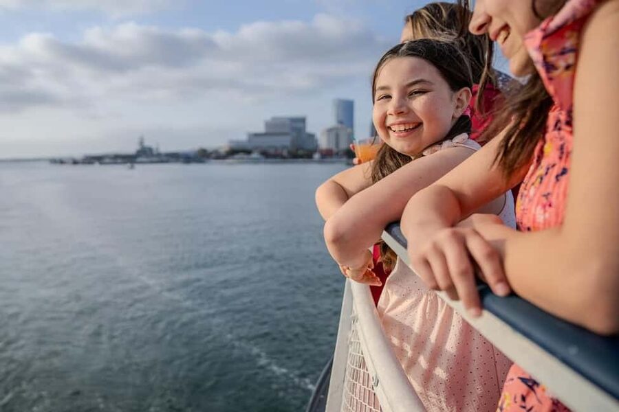 City Cruises San Diego: Best of the Bay Scenic Harbor Tour - Coronado Bay Bridge and the skyline hits you at water level