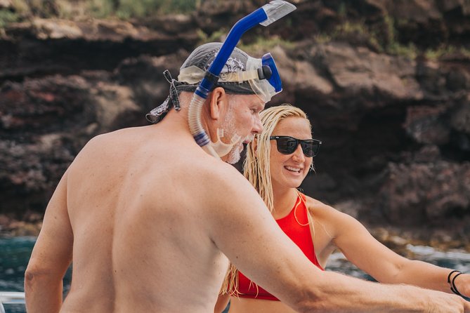 Deluxe Snorkel & Dolphin Watch Aboard a Luxury Catamaran from Kailua-Kona - Food on the water: breakfast, BBQ lunch, and meal options