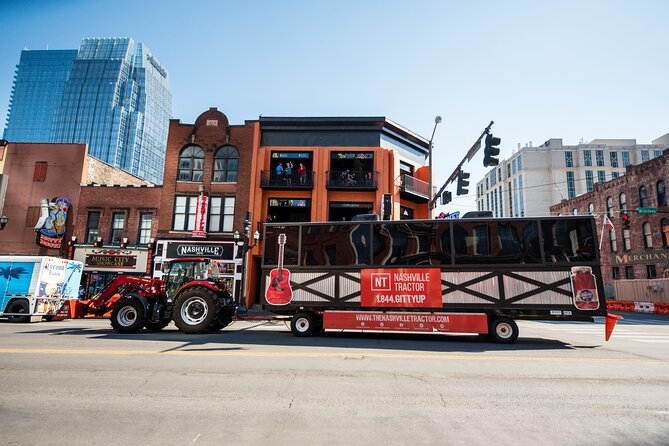 Downtown Nashville Public Party Tractor 21+ Only - Route expectations: downtown cruising, possible Broadway time, and night logistics