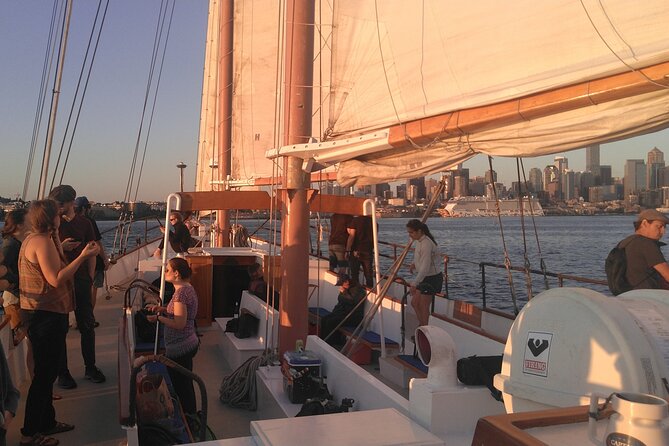 Evening Colors Sunset Sail Tour in Seattle - Clear-day bonus views: Rainier in the distance, plus Olympics and Cascades