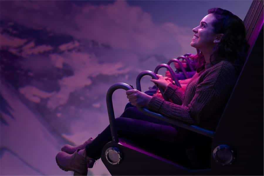 Flyover in Chicago: An Immersive Flying Theatre Experience - Flyover Chicago, motion-seat flight with a wraparound screen