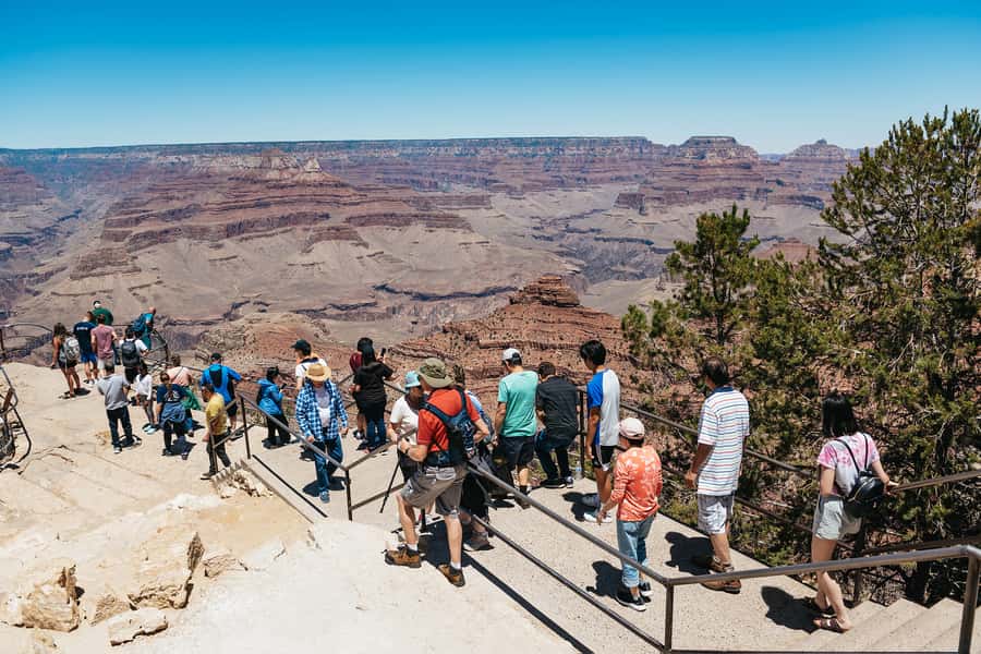 From Las Vegas: Grand Canyon South Rim Day Trip - Mather Point: 45 minutes of first impressions on the rim