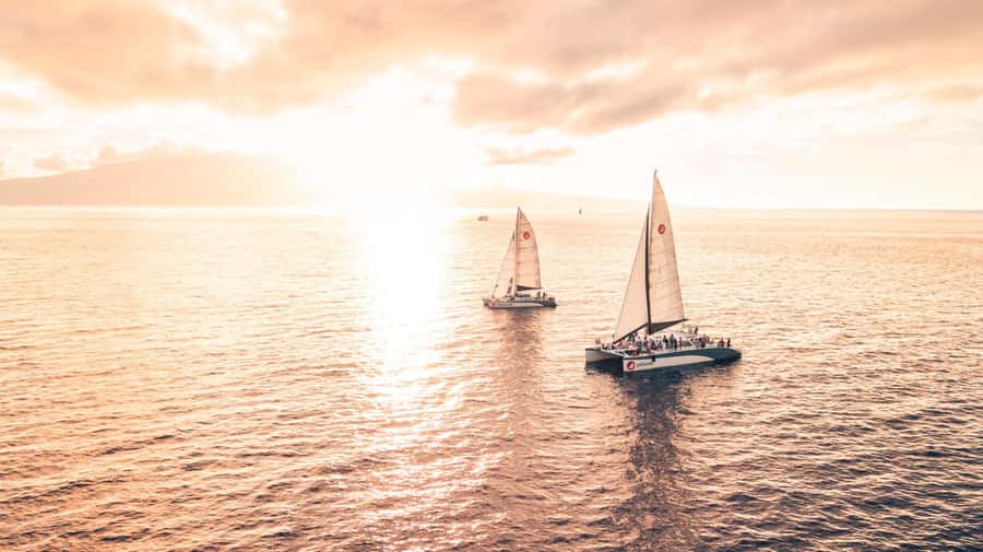 From Ma'alaea: 'Alihilani Sunset Sail Catamaran Tour - If Weather Turns, You’re Still on Maui Time