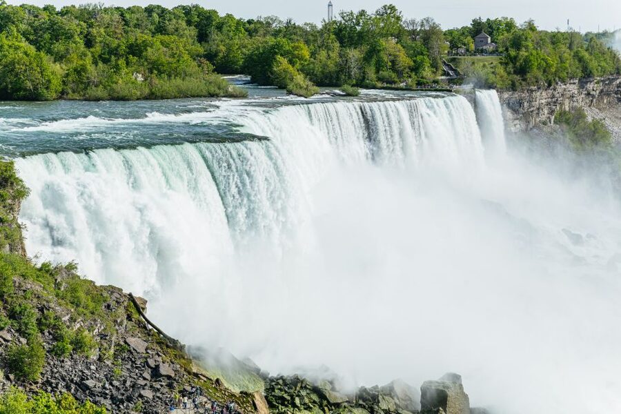 From New York City: Niagara Falls One Day Tour - American Falls, Bridal Veil Falls, and Island Views Without Needing Canada