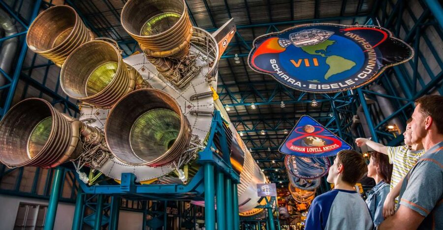 From Orlando: Kennedy Space Center Trip with Transport - The Rocket Garden walk: where iconic hardware becomes real