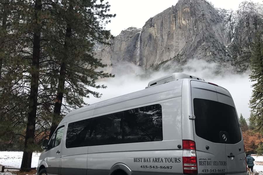 From SF: Yosemite Day Trip with Giant Sequoias Hike & Pickup - El Capitan viewpoint time, spotting climbers without stress