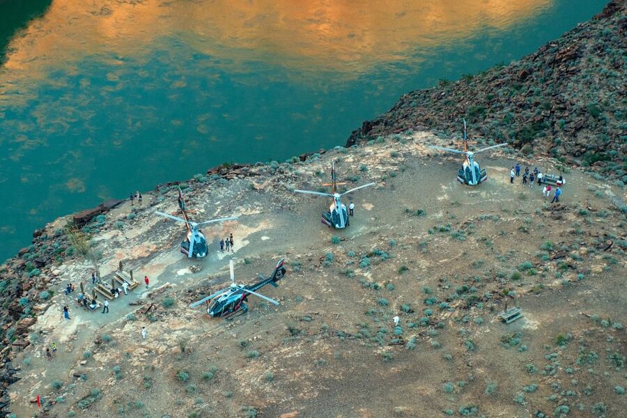From South Rim: Grand Canyon Spirit Helicopter Tour - The 45-minute flight route: what you’ll see from the moment you lift off