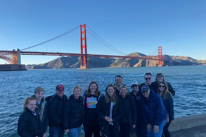 Golden Gate Bridge Muir Woods Sausalito with Optional Alcatraz - Golden Gate Bridge photos, timed for real-life weather