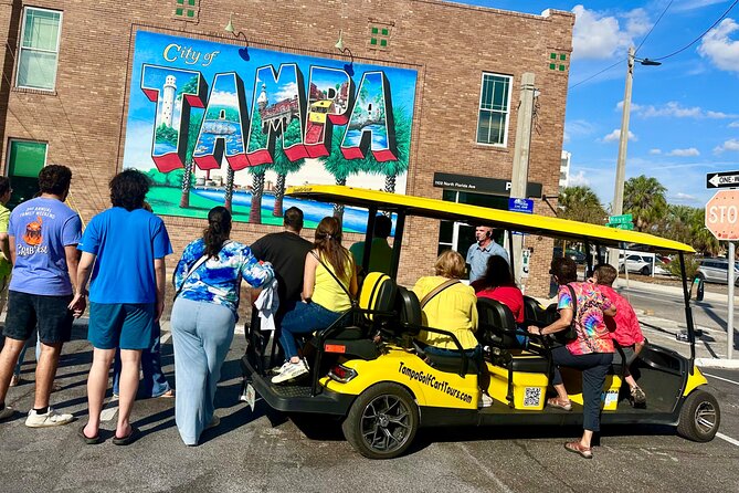 Guided Tampa Sightseeing Tour in a Deluxe Street Legal Golf Cart - University of Tampa, Curtis Hixon Waterfront Park, Hyde Park Village, and Bayshore Boulevard