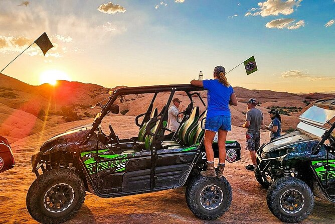 HIGHLY RATED U-DRIVE Moab Hell’s Revenge UTV Off-Road Adventure - La Sal Mountains, Abyss Canyon, and sunset above the Colorado River