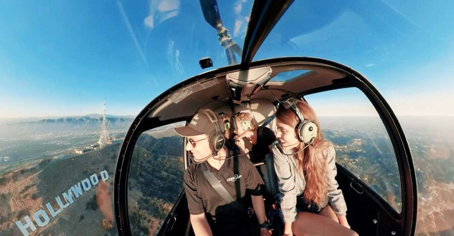 Hollywood & Beverly Hills Celebrity Helicopter Tour - The Hollywood Sign, Griffith Observatory, and Walk of Fame from above
