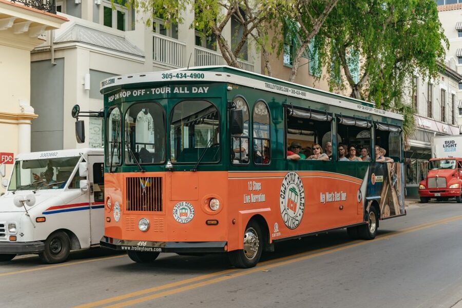 Key West: Old Town Trolley 13-Stop Hop-On Hop-Off Tour - Back Toward the Center: Market Place and Angela Street