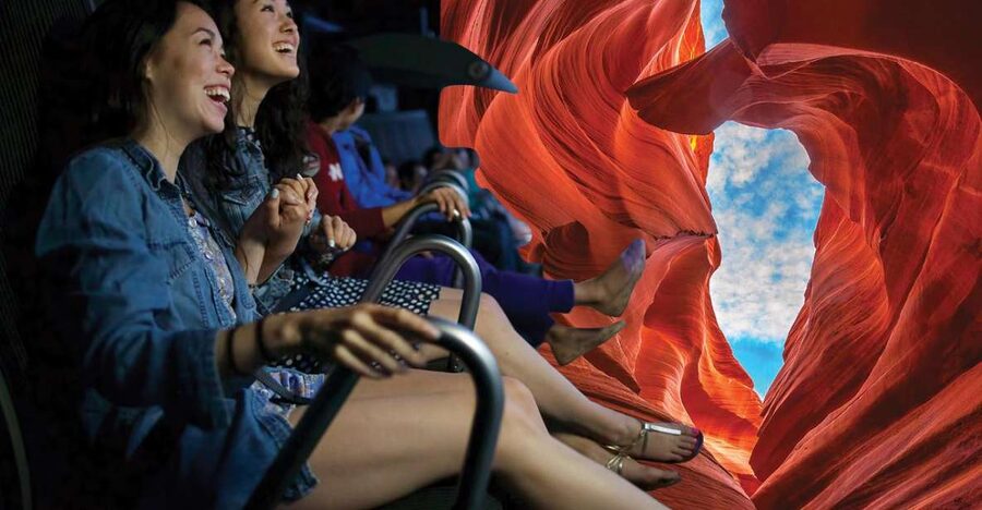 Las Vegas: Flyover in Las Vegas Experience Ticket - The 52-ft Spherical Screen and Motion Seats Setup