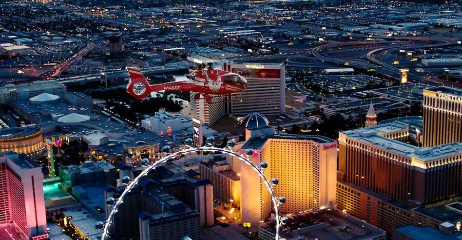 Las Vegas: Night Helicopter Flight over Las Vegas Strip - The Route Above the Strip: What You’ll Actually See