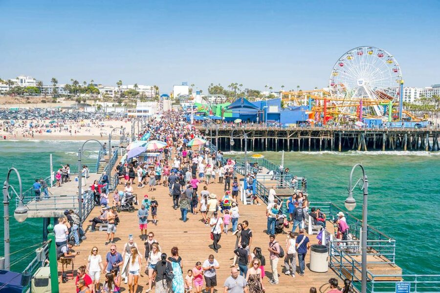 Los Angeles: LA Grand Tour by Open-Air Bus - Santa Monica Pier in one hour: photo time plus real beach energy