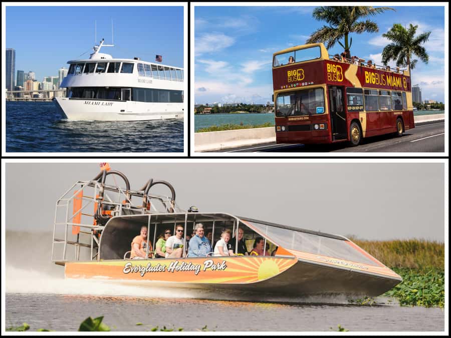 Miami: Everglades Experience, Bay Cruise & Open-top Bus Tour - Quick hits before you go