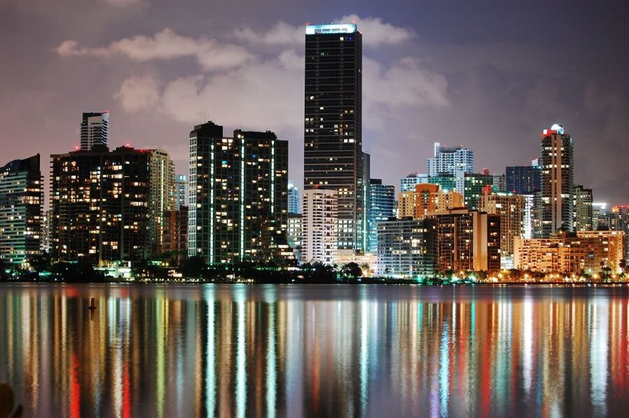 Miami: Open-top Bus Sightseeing Night Tour with Live Guide - Key Biscayne Bridge and Skyline Views, Plus the Brickell Finale