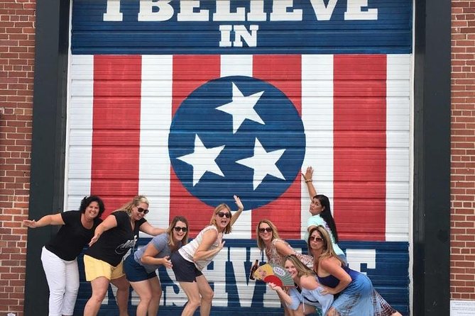 Murals of Nashville Instagram Tour by Golf Cart - What Lifts You Mural and the museum pass between stops