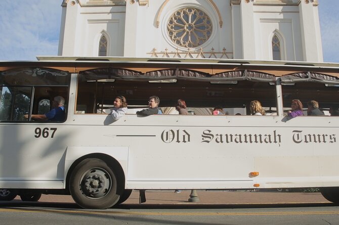 Narrated Historic Savannah Sightseeing Trolley Tour - Forsyth Park Fountain Photo Stop That Turns Green