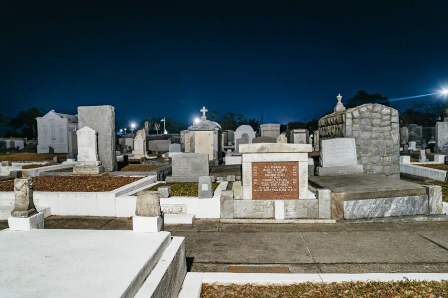 New Orleans: Cemetery Bus Tour At Dark with Exclusive Access - Hurricane Katrina Memorial and Charity Hospital Cemetery: the stops that hit hardest