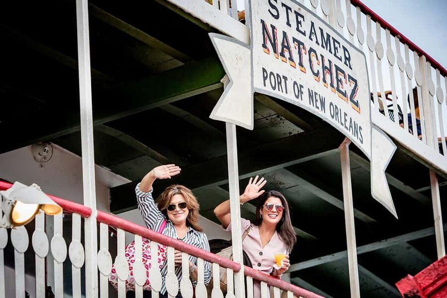 New Orleans: Sunday Steamboat Jazz Cruise + Optional Brunch - The 2-hour Mississippi River route, timed for photos and stories
