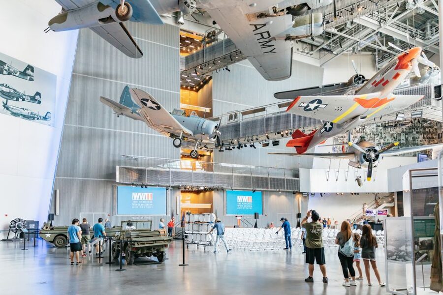 New Orleans: The National WWII Museum Ticket - Check-In at the North Entrance: Andrew Higgins Blvd and Barcode Scans