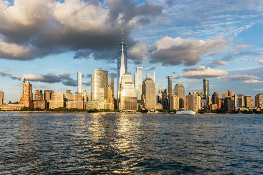 New York City: Sunset Yacht Cruise - The Route From Battery Park to the Statue of Liberty and Ellis Island