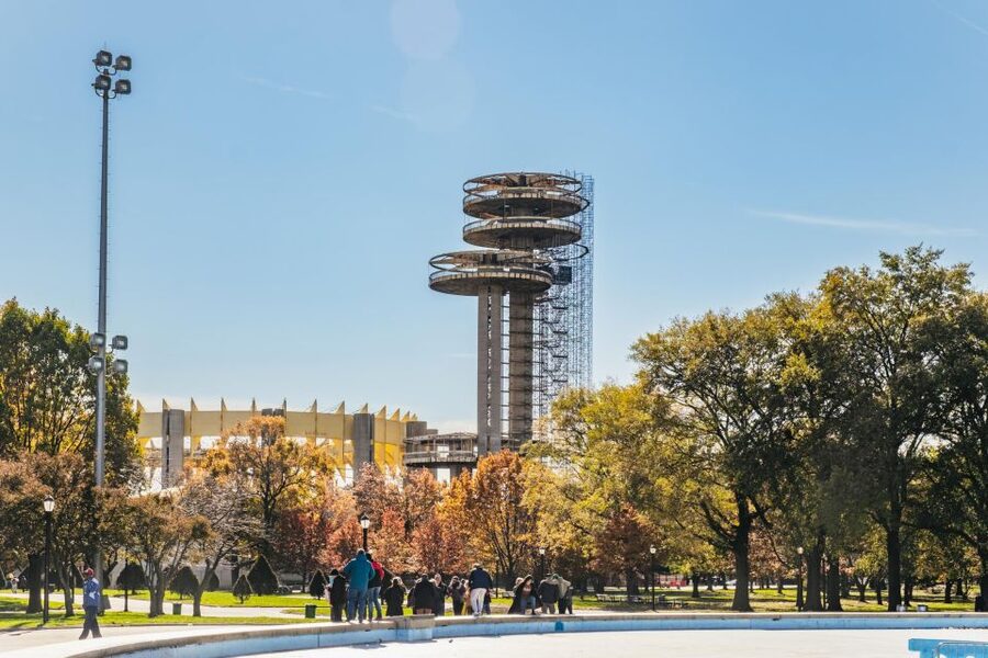 NYC: Brooklyn, Bronx, Queens Sightseeing Bus Tour - Queens at Flushing Meadows Corona Park, Citi Field area, and the Unisphere