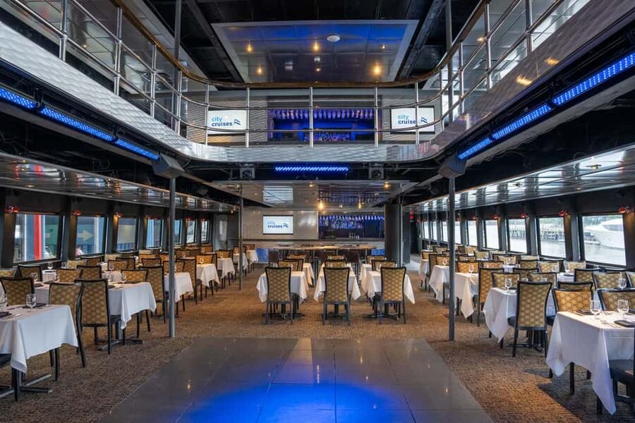NYC: City Cruises Brunch, Lunch, or Dinner Buffet Cruise - DJ Music, Games, and the Holiday Edition