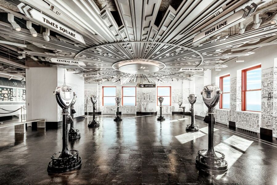 NYC: Empire State Building Observation Deck Tickets - The 86th-floor open-air deck, heaters, and how to read the skyline