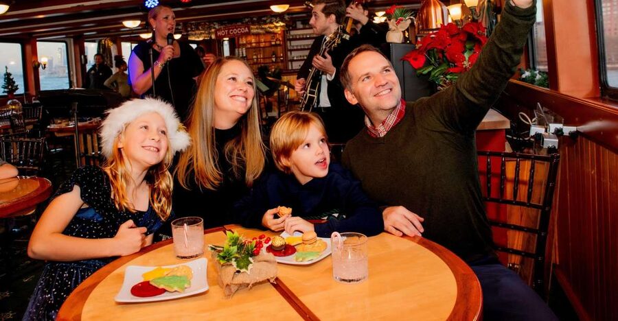 NYC: Holiday Yacht Cruise with Jazz, Cocoa & Carols - Cocoa, cookies, and the included drink that makes the price feel fair