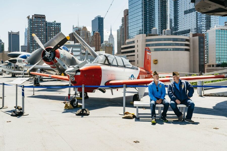 NYC: Intrepid Museum Entry Ticket - Flight Deck stroll: restored aircraft, restoration tent, and the fastest jet