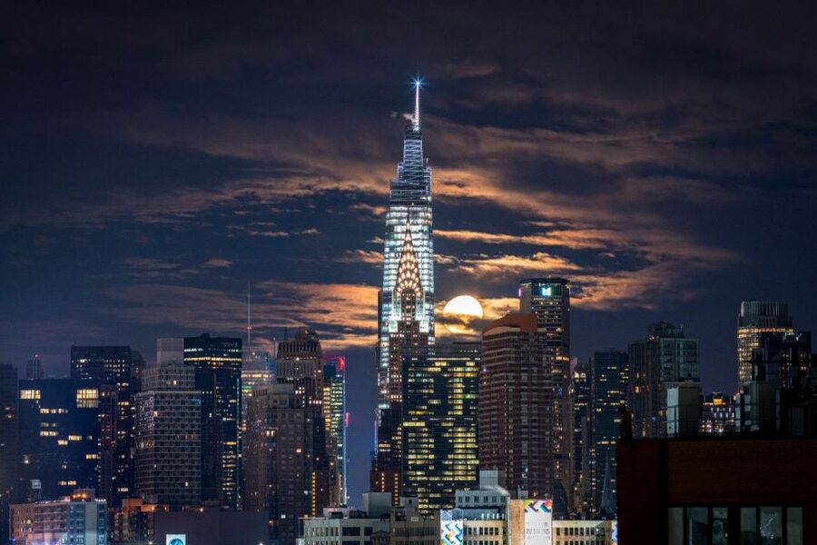 NYC: SUMMIT One Vanderbilt Experience Ticket - The 93rd-floor deck: outdoor views, bars, and the day versus night payoff