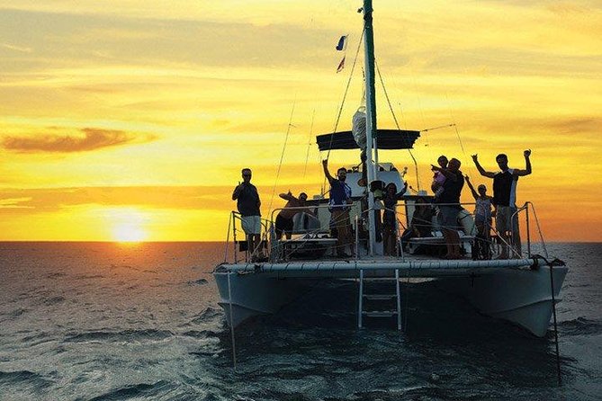 Oahu Catamaran Waikiki Sunset on 40 Foot Catamaran: Food and BYOB - Waikiki After Dark: City Lights, Fireworks, and Wildlife Spotting