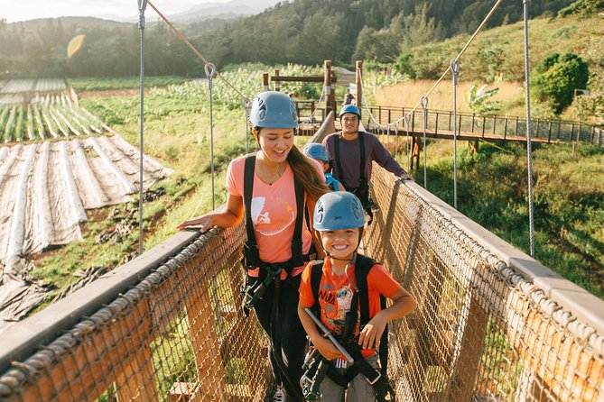 Oahu's North Shore: 8-Line Zipline Adventure - Entering the Climb Works Keana Farms World (Kahuku)