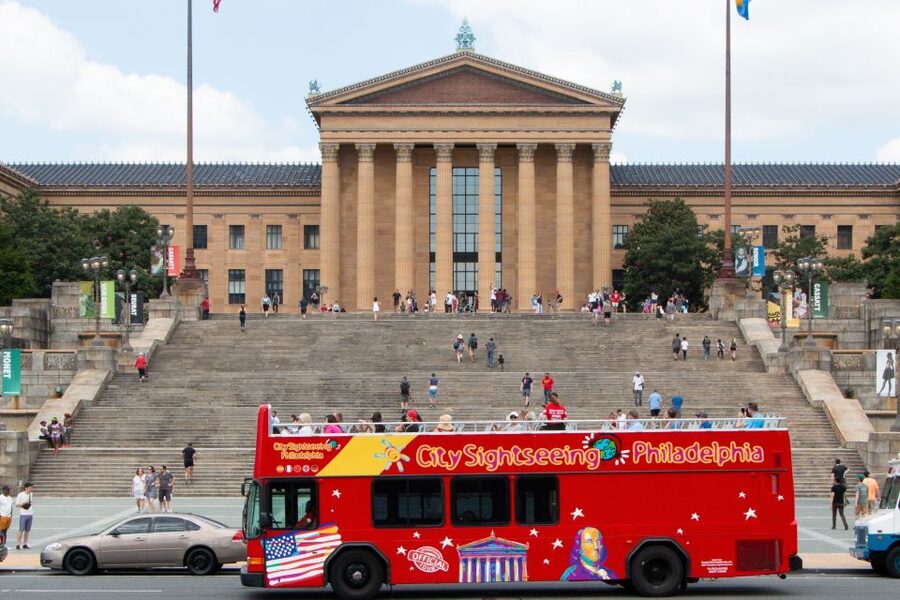 Philadelphia: Double-Decker Hop-on Hop-off Sightseeing Tour - Old City Anchors: Bourse Building, Betsy Ross House, and the Constitution
