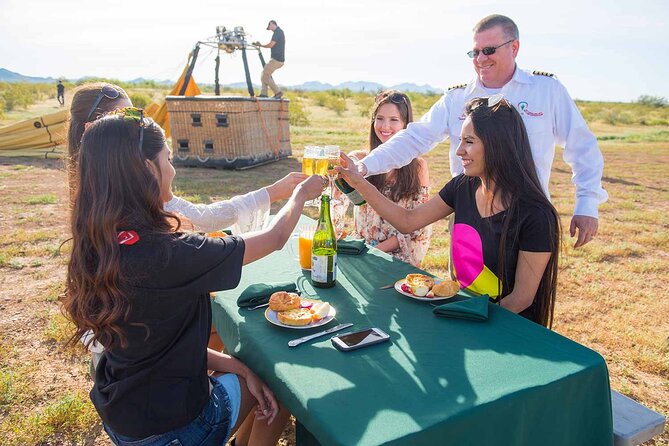 Phoenix Morning Hot Air Balloon Ride with Bubbly + Breakfast - The Balloonists Ceremony and Champagne Toast You Actually Remember