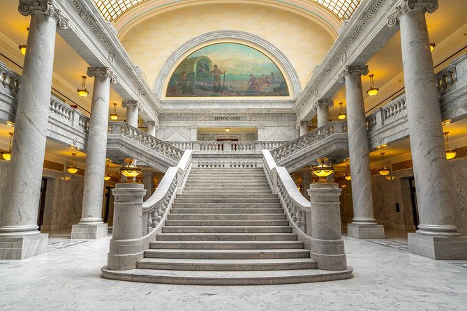 Salt Lake City Guided Bus Tour - Where the city started: Pioneer markers, gates, and log homes