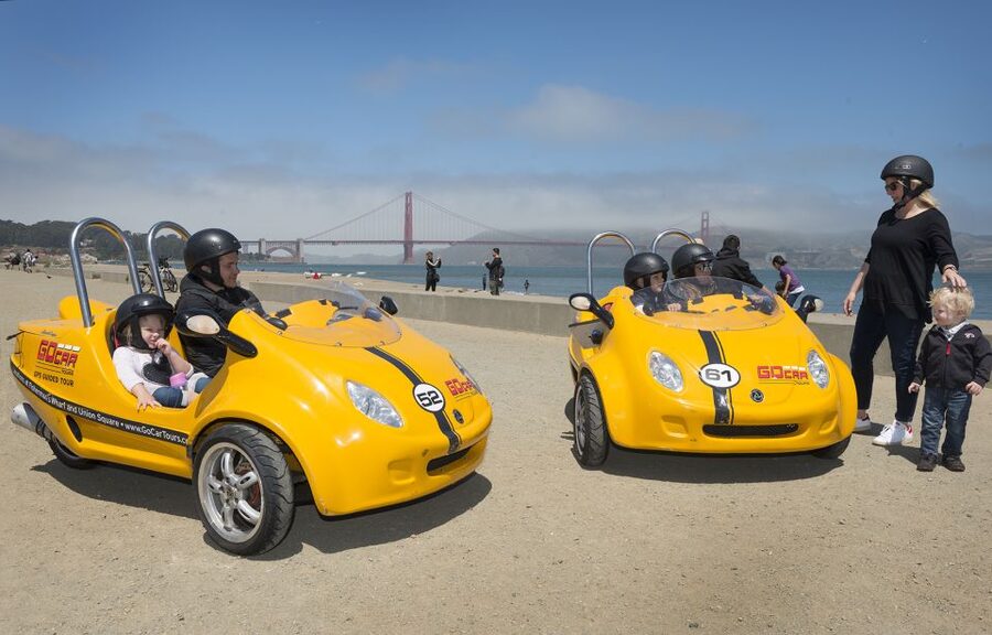 San Francisco: 3-Hour Early Bird GoCar Tour - Golden Gate Bridge: the big drive-up and your hop-off time
