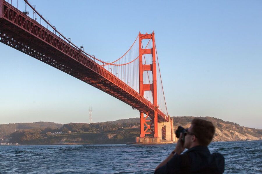 San Francisco Bay Sunset Cruise by Luxury Catamaran - Sausalito shoreline cruising, where the bay turns scenic